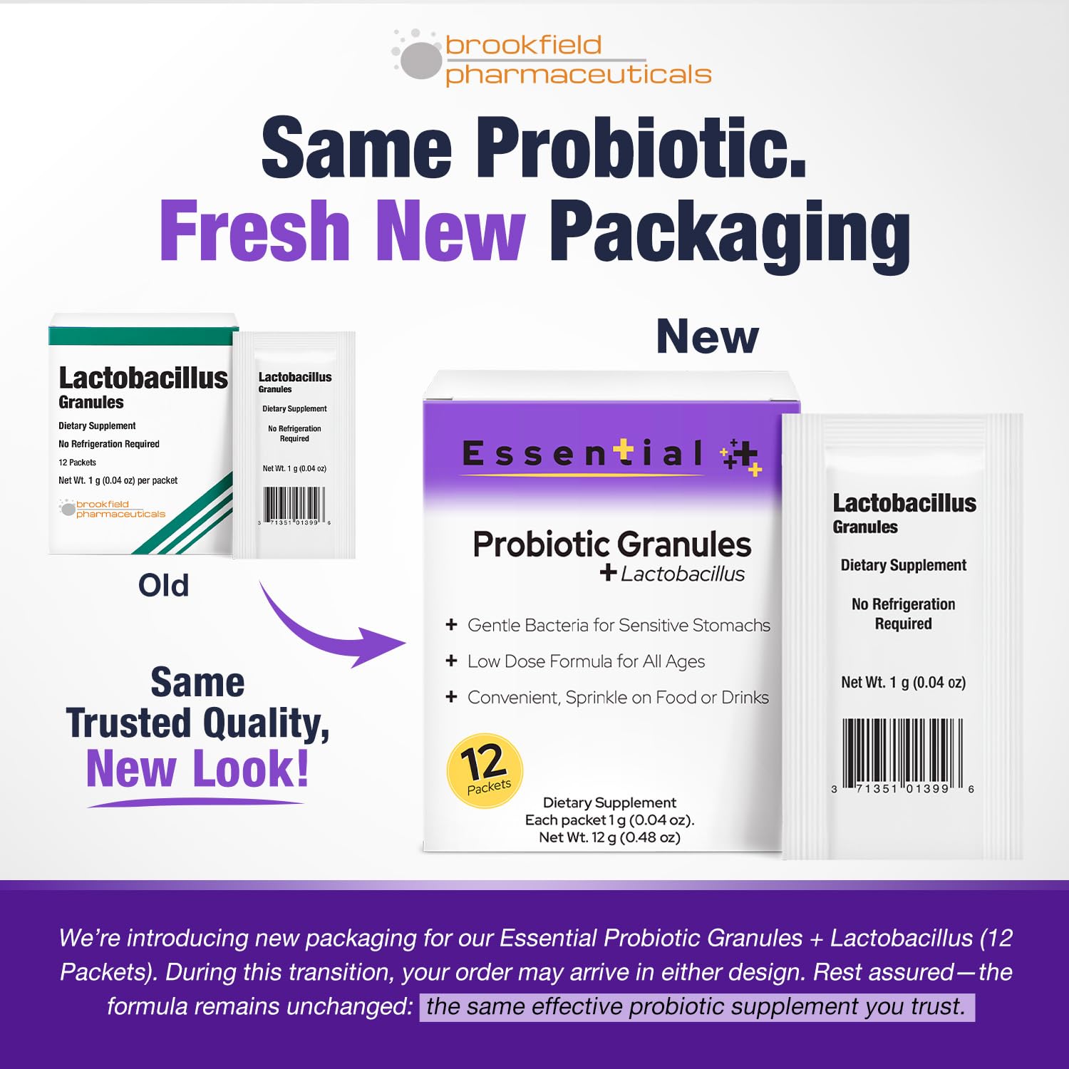 Brookfield Pharmaceuticals polvos bulgaricus en sobre para equilibrio intestinal