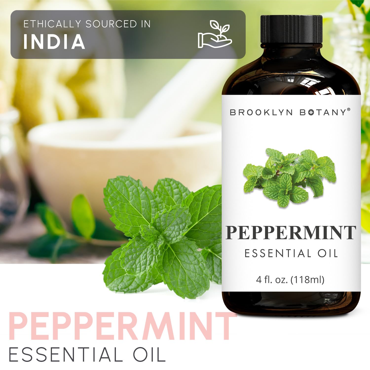 Brooklyn Botany aplicación cutánea de menta diluida para la piel