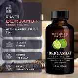 Brooklyn Botany Bergamot: aroma cítrico y floral para cuidado personal.