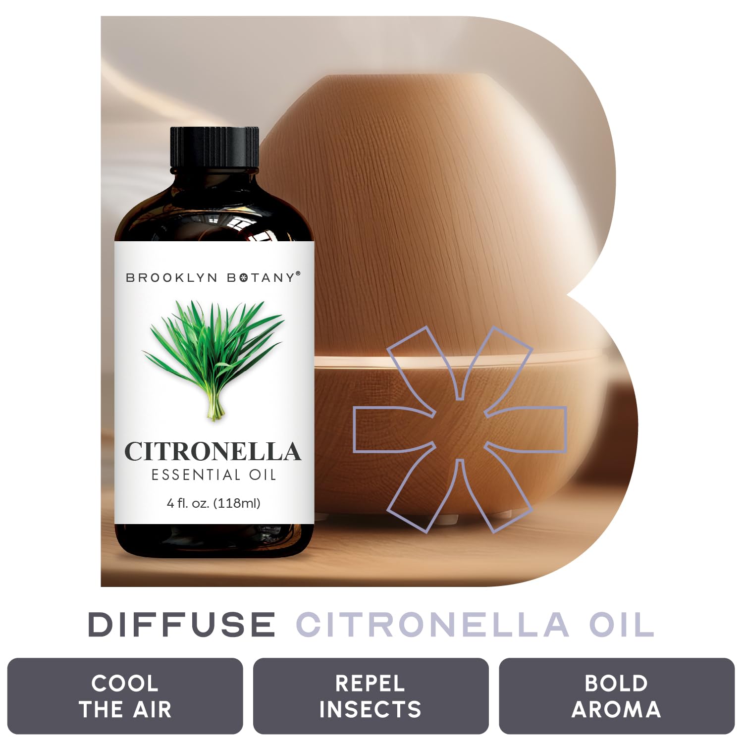 Brooklyn Botany Citronella, difusor recomendado para ambientar espacios
