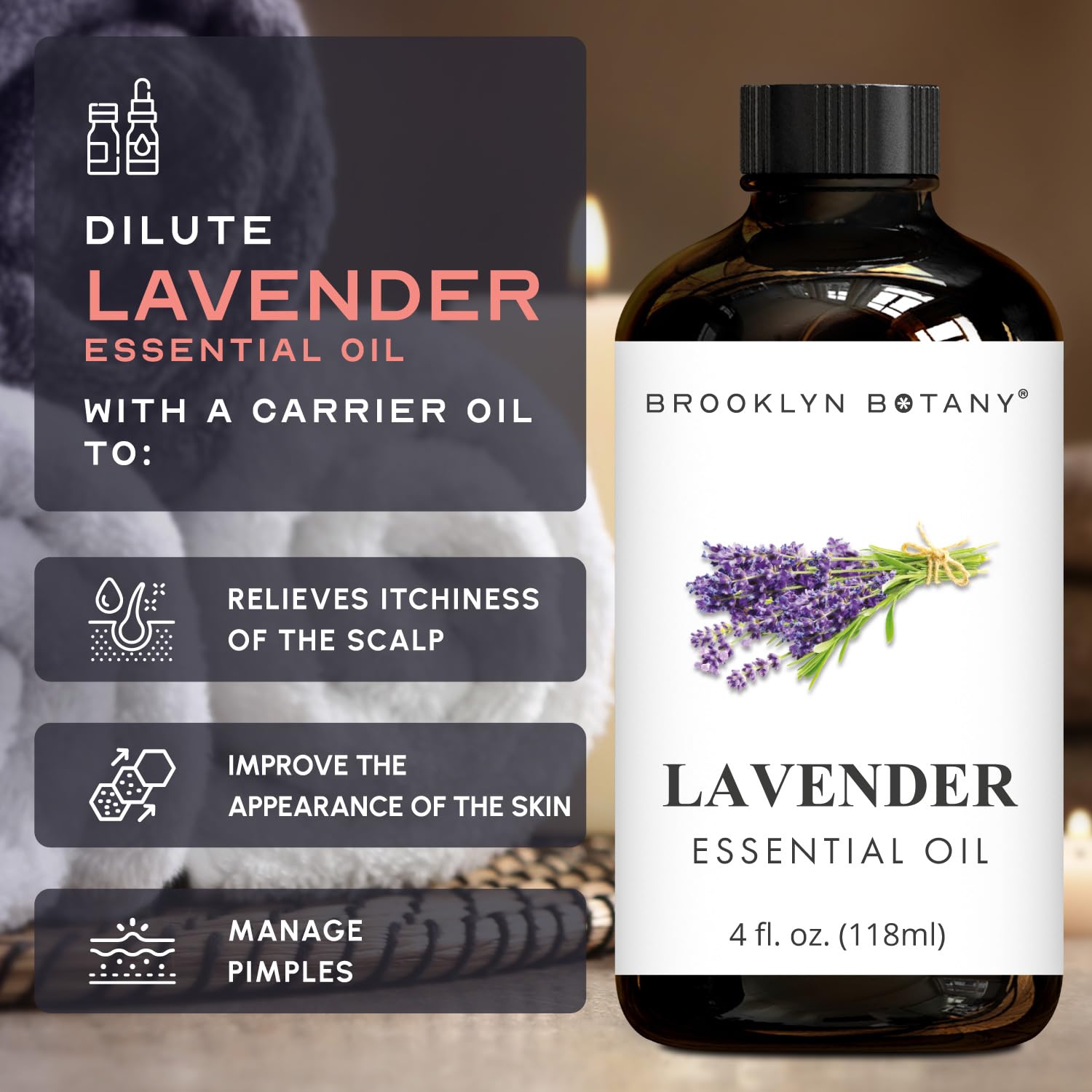 Brooklyn Botany Lavanda: uso diluido en piel para cuidado suave