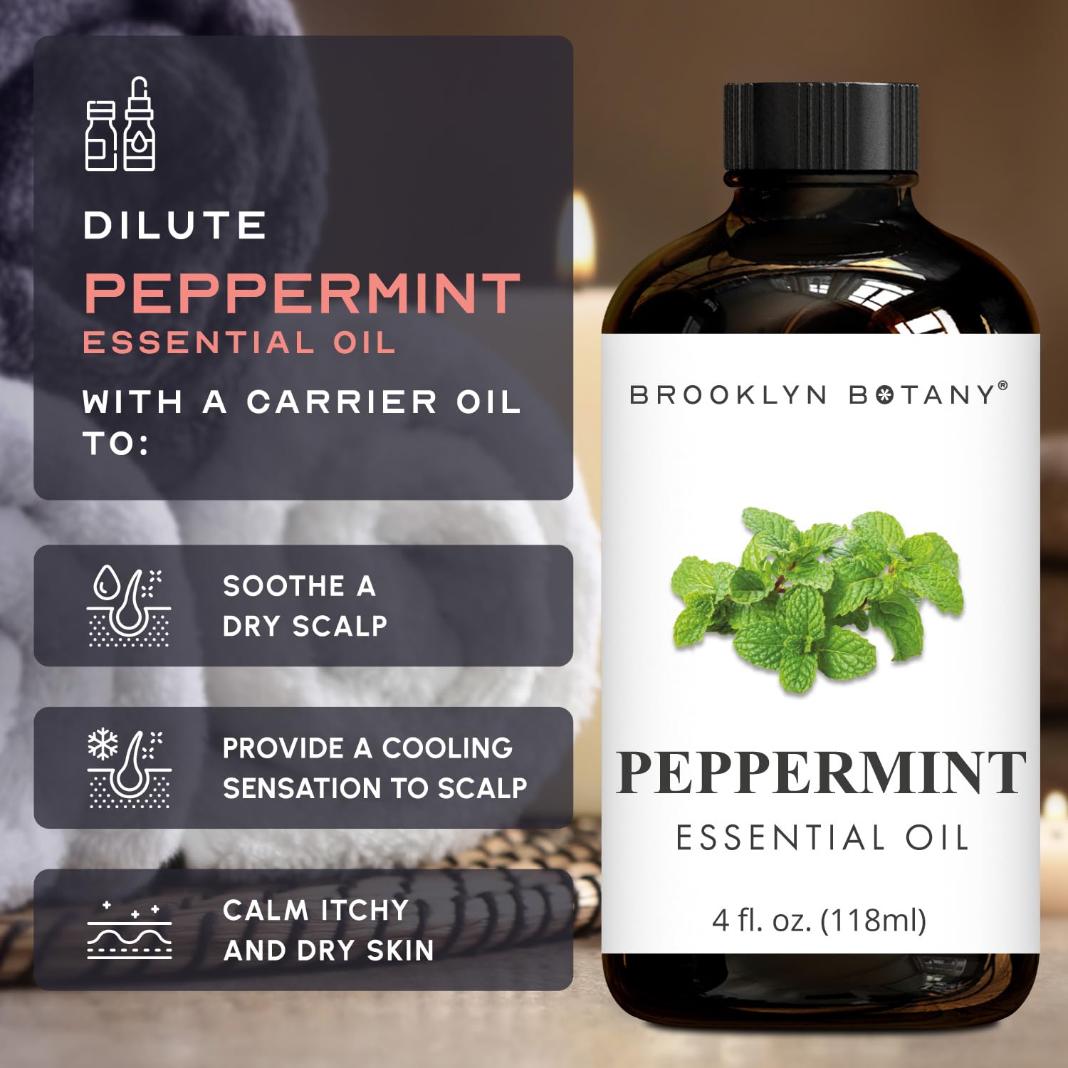 Brooklyn Botany primer plano de la etiqueta de calidad