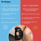 Brookstone doble paquete frío/calor para rodilla, uso rápido.
