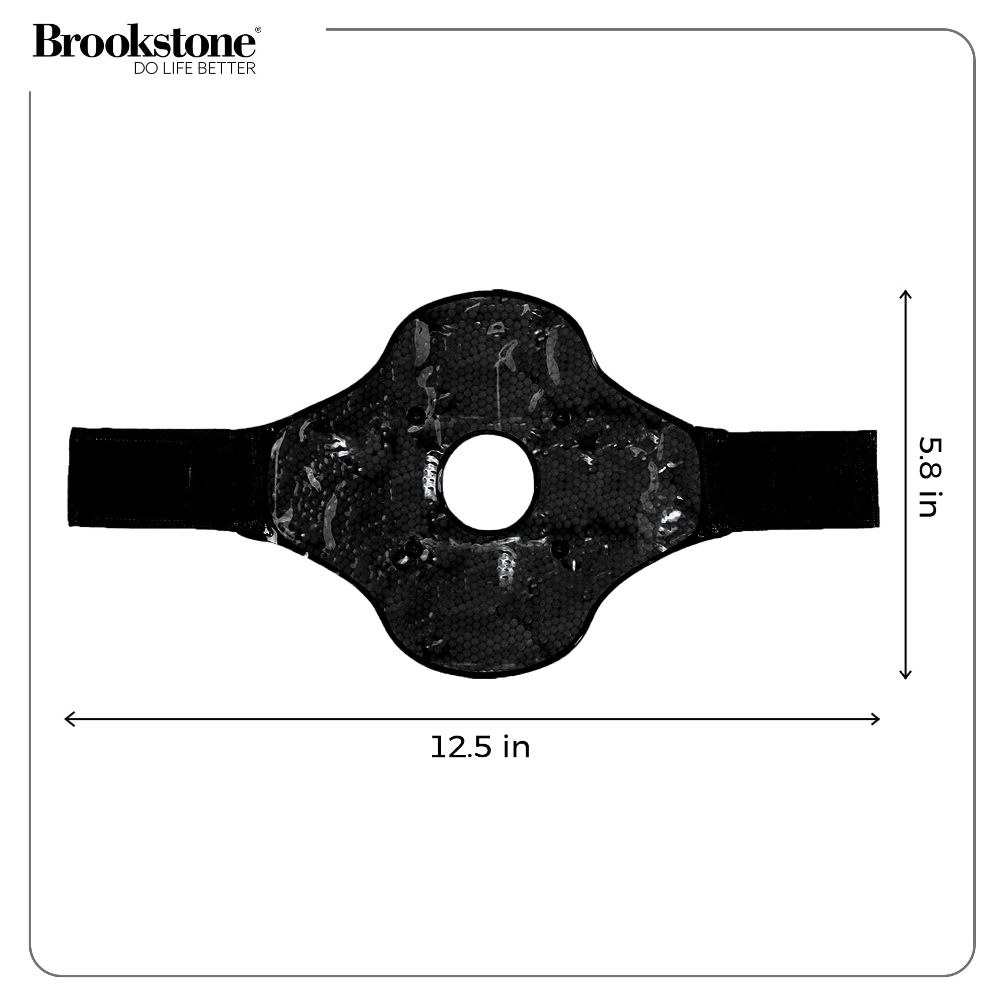 Brookstone uso versátil para rodilla, alivio práctico en casa.
