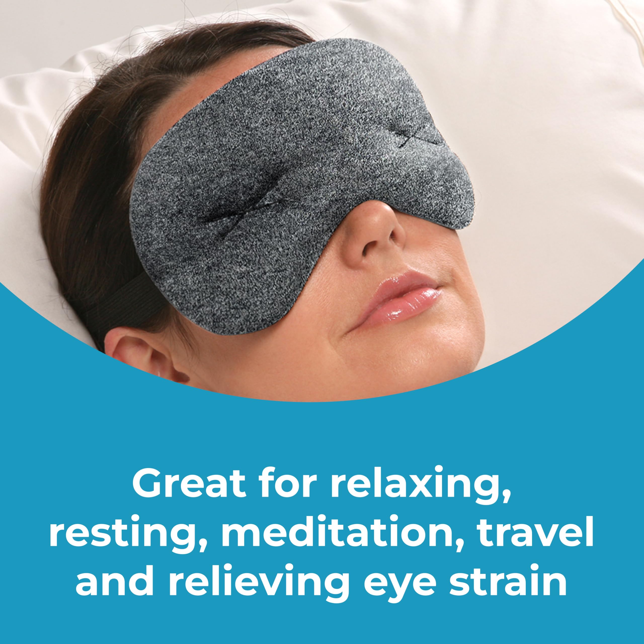 Brownmed Eye Pillow ligero, ideal para viajes y momentos de descanso.