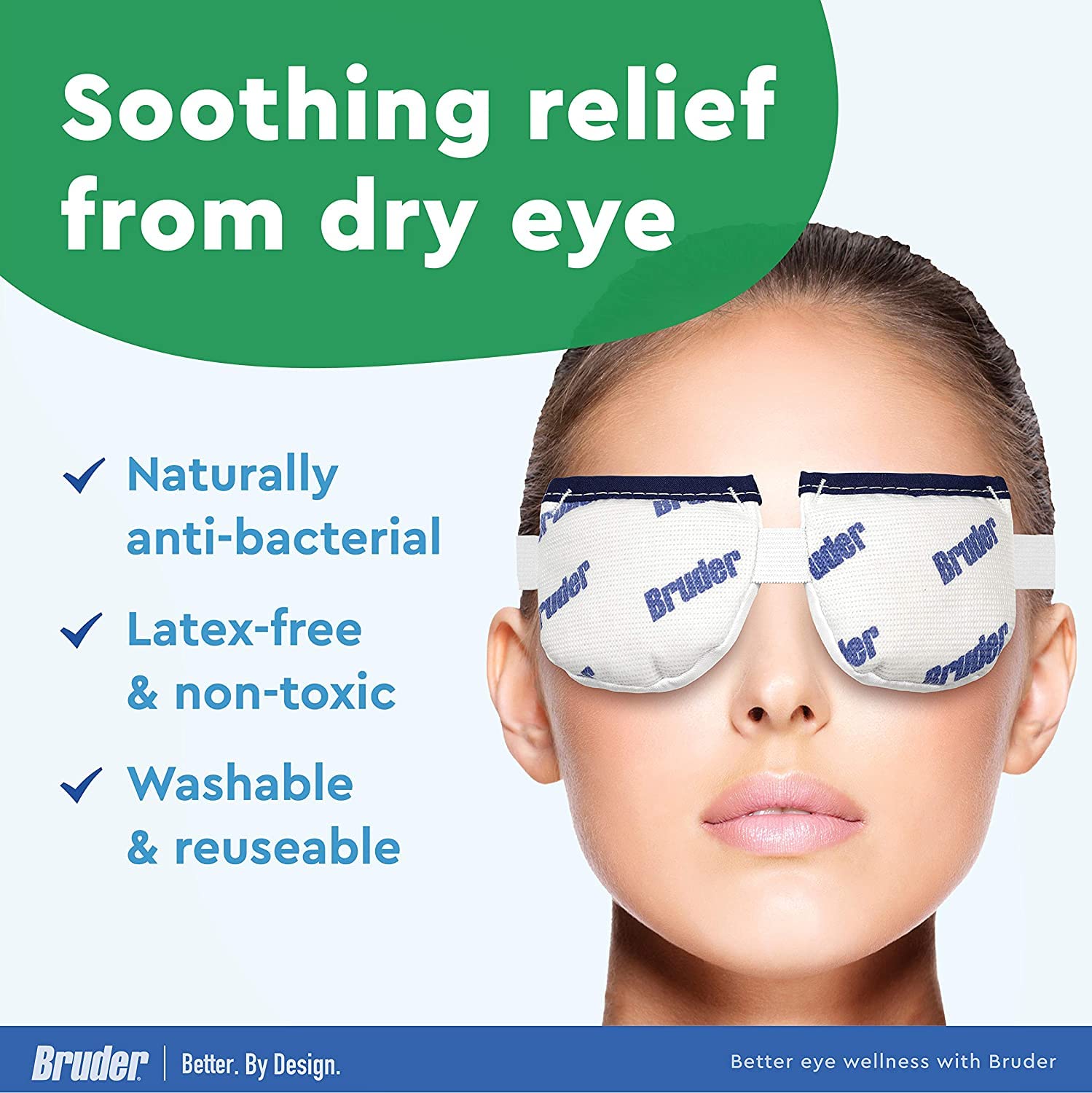 Bruder compresa ocular, calor uniforme durante 10-15 minutos