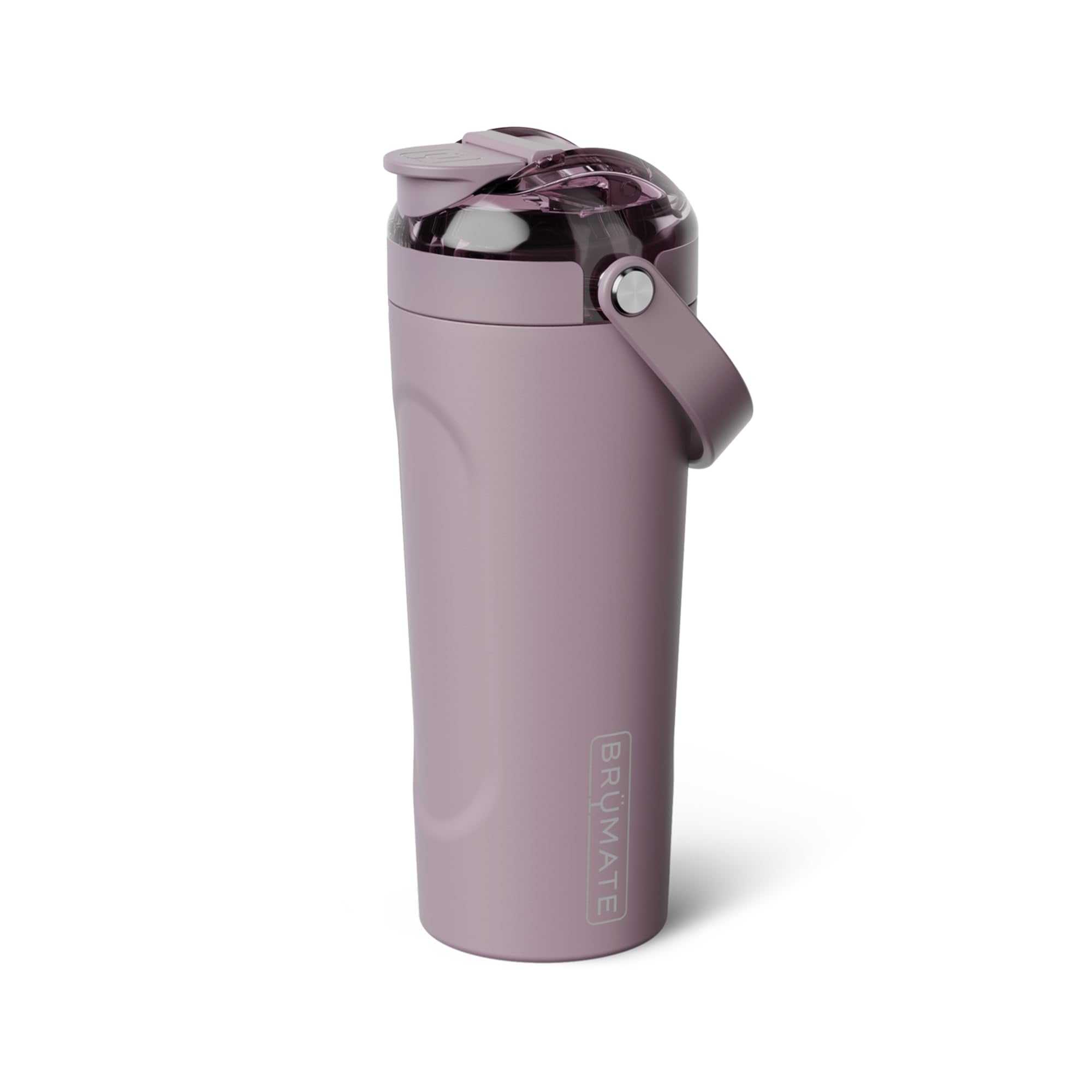 BrüMate MultiShaker con tapa MagFlip abierta para una mezcla rápida.