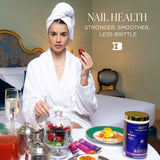 Bruno MD Royal Collagen Peptides piel, cabello y uñas en acción