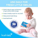 Brush Baby seguridad diaria con formato práctico para salidas y uso en casa.