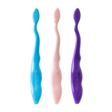 Brush Buddies BarbieGirl: mango ergonómico y textura antideslizante para agarre cómodo.