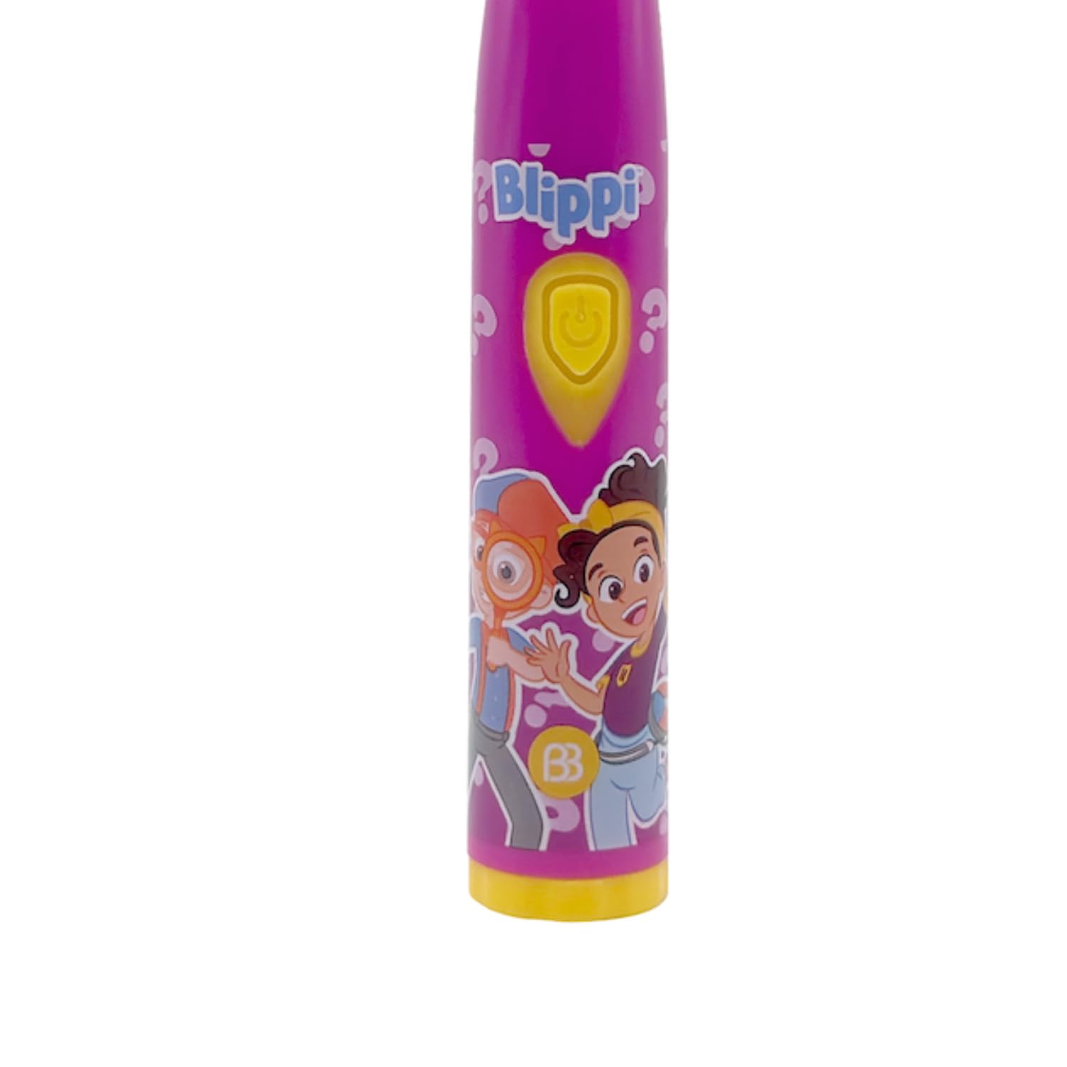 Brush Buddies Blippi diseño morado atractivo, cepillo infantil con personaje.