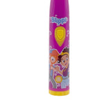 Brush Buddies Blippi diseño morado atractivo, cepillo infantil con personaje.