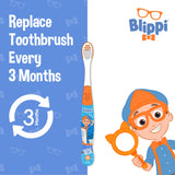 Materiales sin BPA de Brush Buddies Blippi para mayor seguridad.