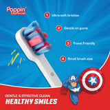 Brush Buddies Capitán América cerdas ultra suaves cuidan encías sensibles