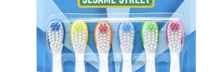 Brush Buddies Sesame Street con cerdas suaves, enfoque: limpieza suave para dientes pequeños