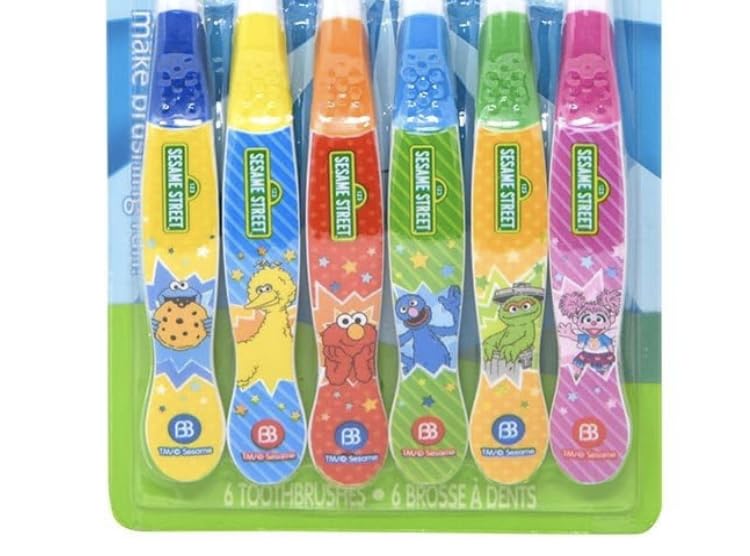 Brush Buddies Sesame Street diseño alegre, enfoque: fomenta hábitos de cepillado en casa