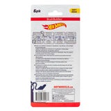 Brush Buddies Hot Wheels amarillo, cabezal redondeado para proteger encías sensibles.