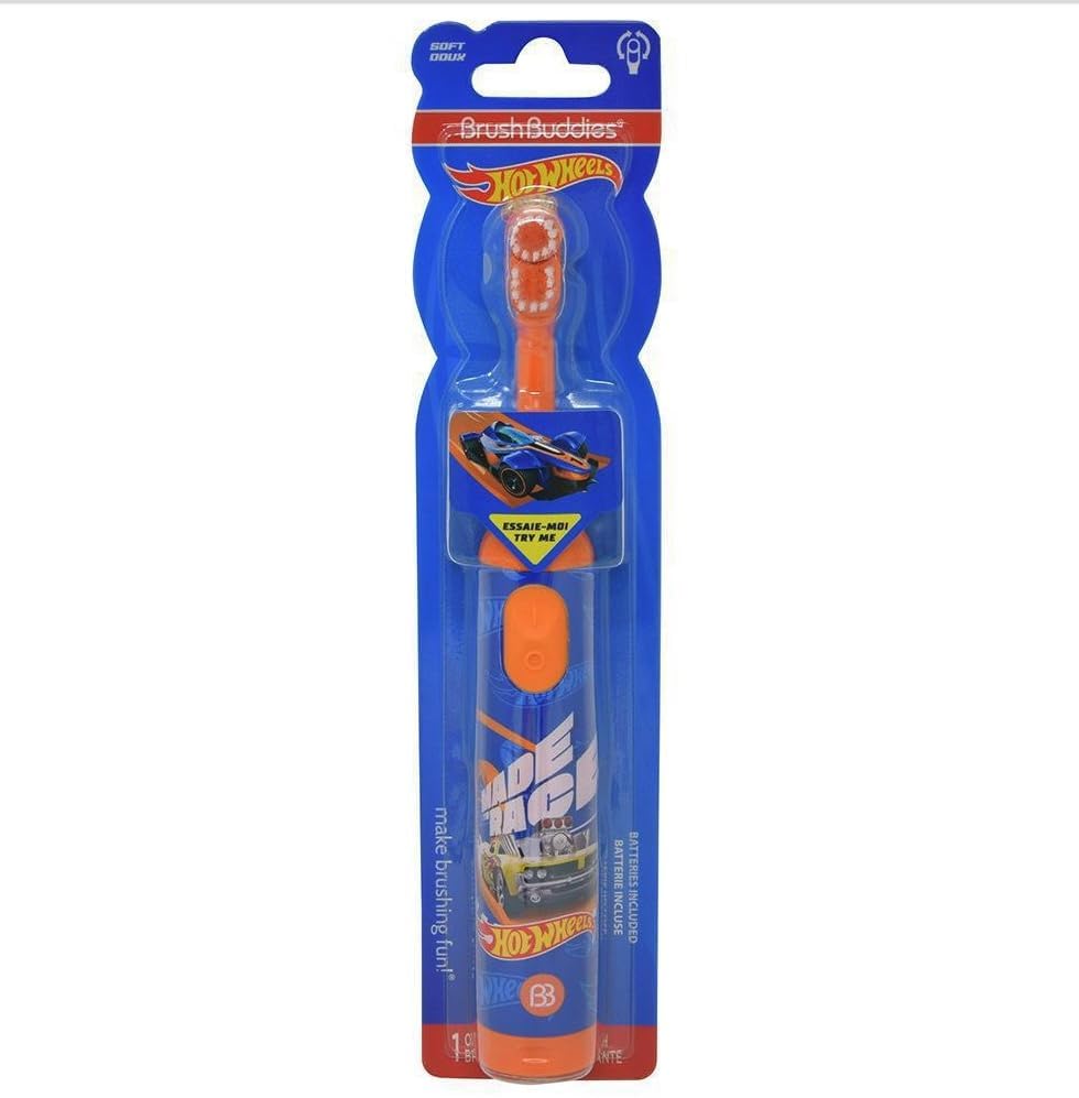 Cepillo Brush Buddies Hot Wheels a batería, opción práctica para la familia.