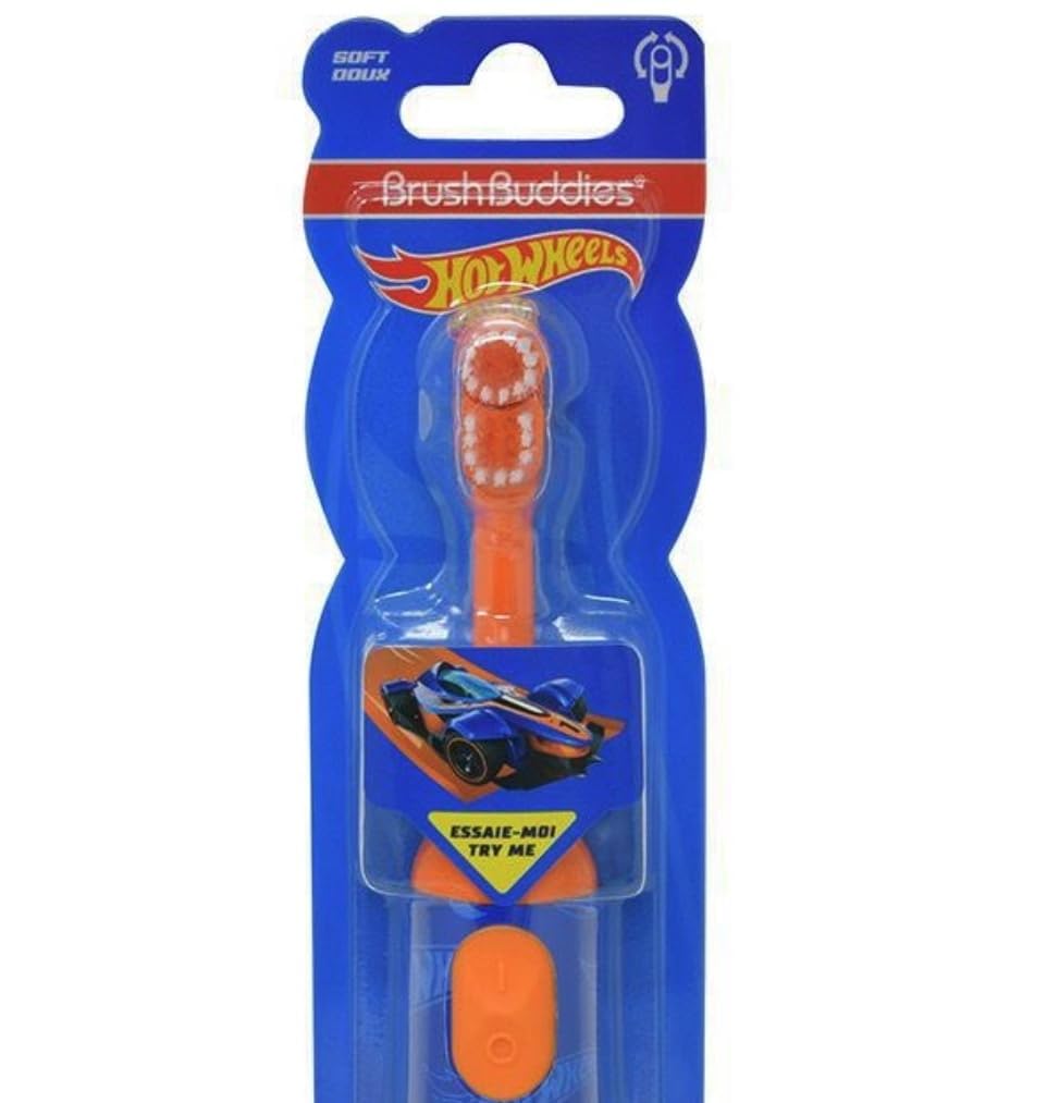Diseño Hot Wheels de Brush Buddies, visual atractivo para motivar el cepillado.