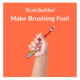 Cepillos compactos Brush Buddies Hot Wheels para manos pequeñas, ideales para aprender a cepillarse.