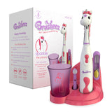 Brusheez Sparkle el Unicornio: cepillo eléctrico infantil para sonrisas más brillantes.