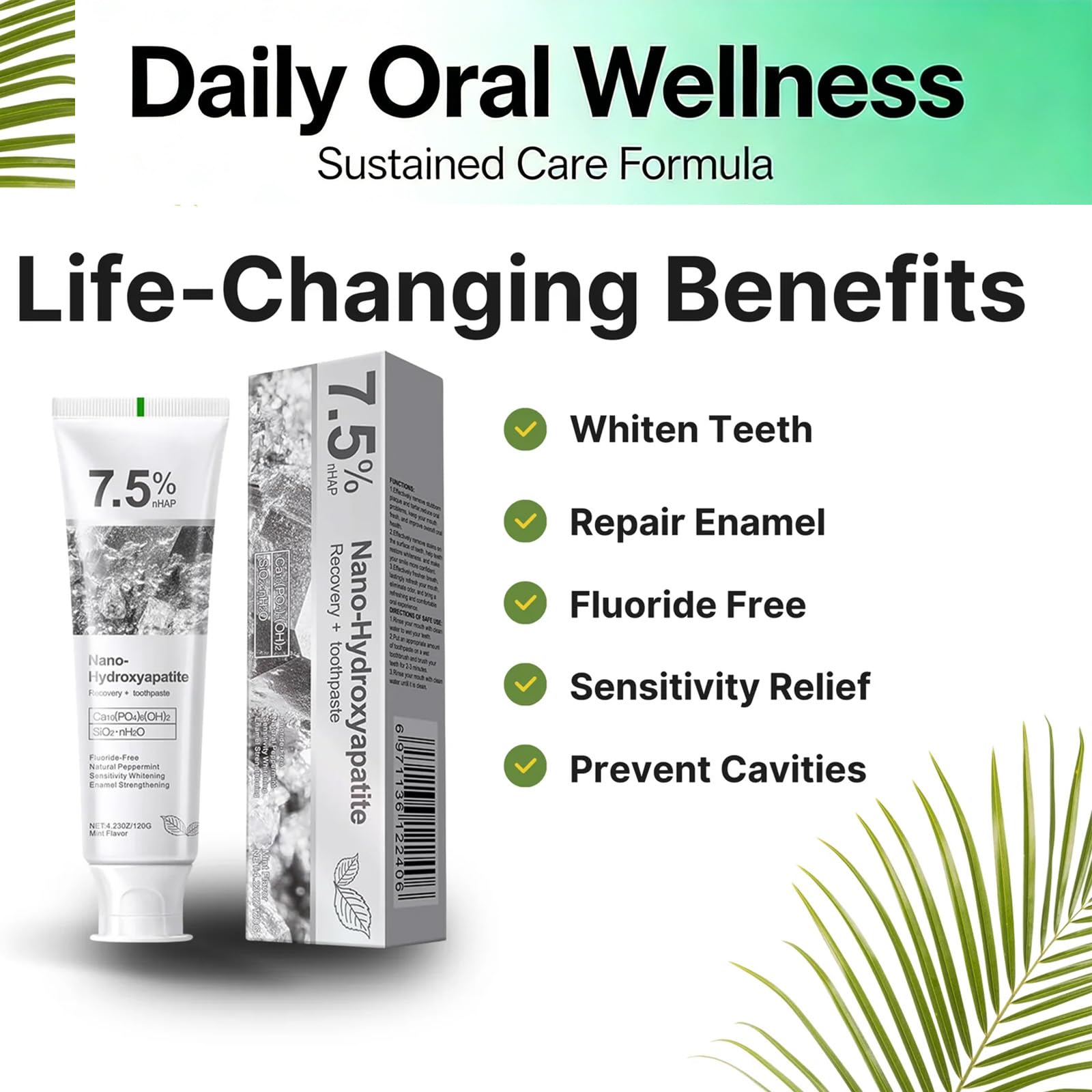 Limpieza suave con Bryte Labs 7-5 para dientes sensibles
