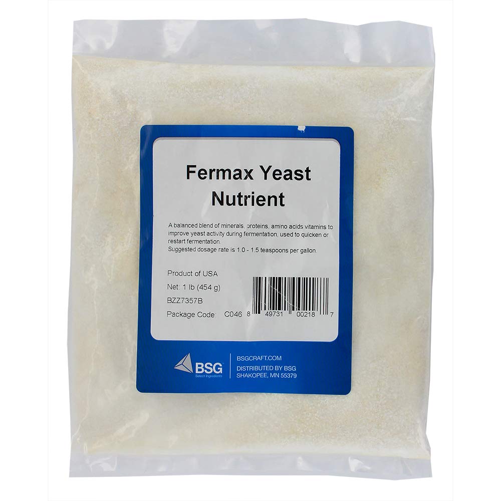BSG Fermax Nutriente, uso previo a la fermentación para resultados consistentes.