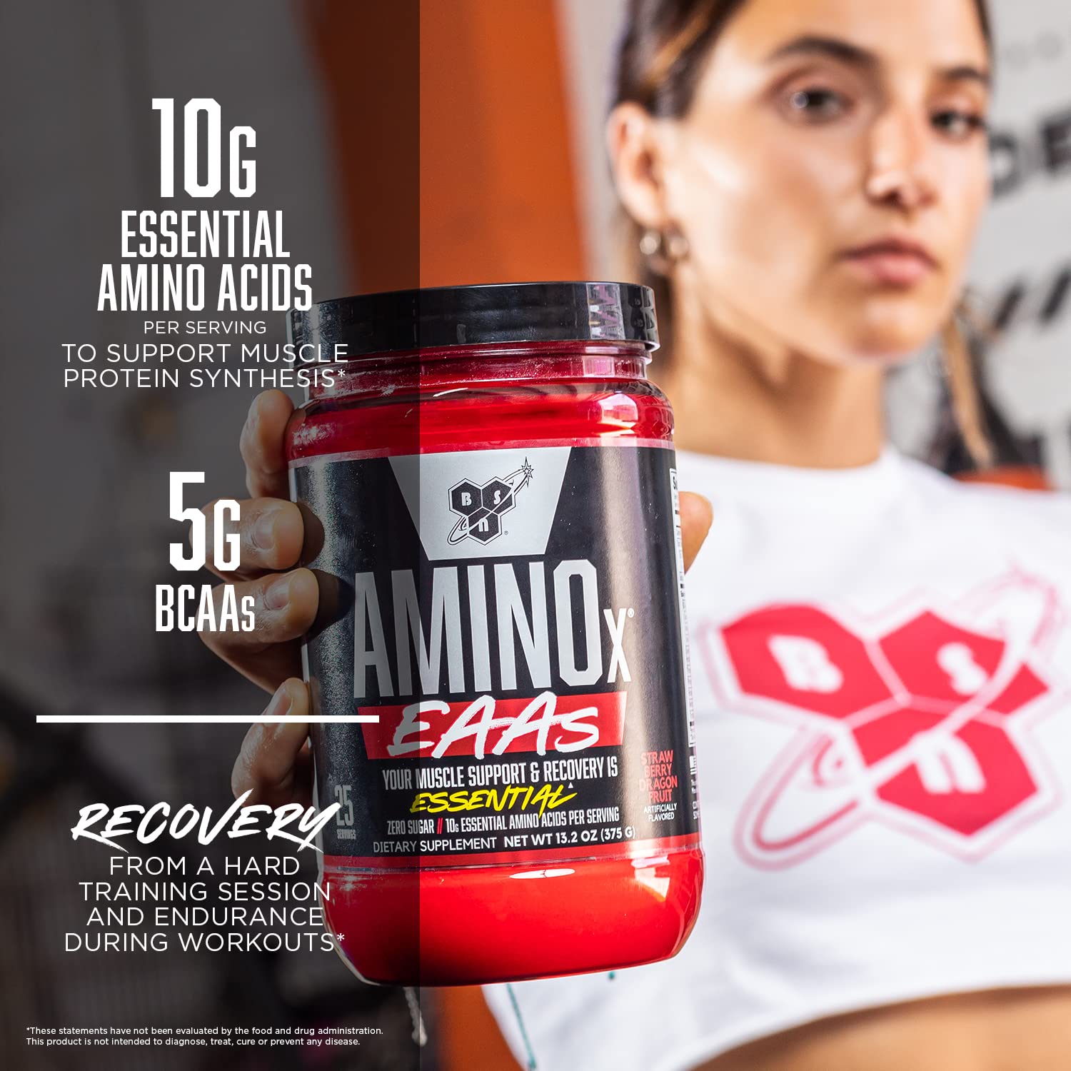 BSN AMINO X: etiqueta de sabor con opciones atractivas para entrenar