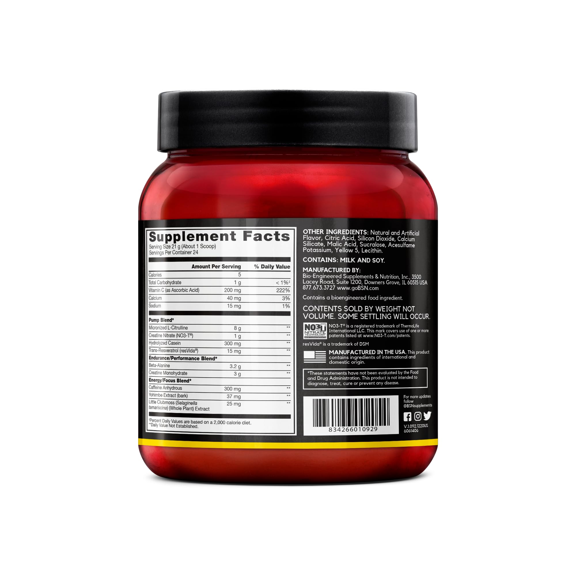 BSN N.O.-XPLODE VASO: escena de gimnasio con el producto