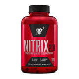 BSN Nitrix 2.0 frasco frontal: impulso para entrenamientos intensos.