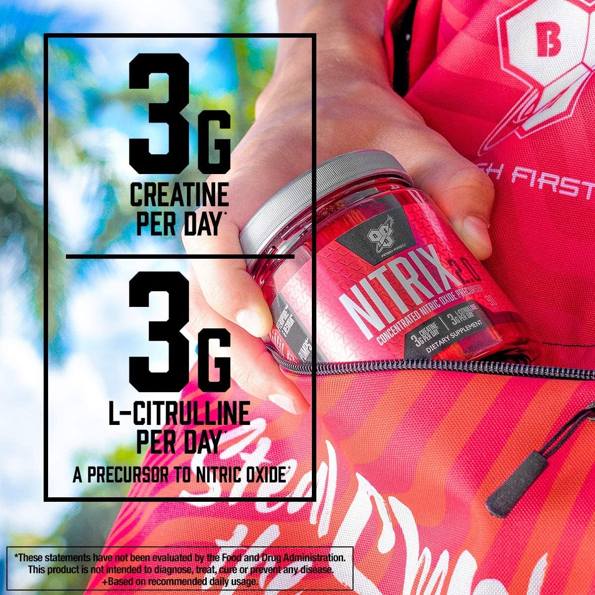 BSN Nitrix 2.0 impulso muscular durante el entrenamiento.