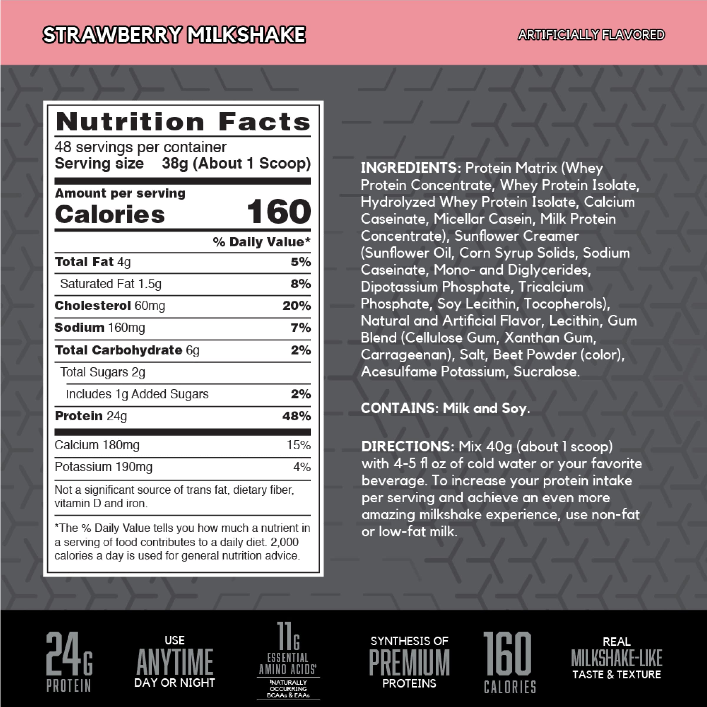 BSN SYNTHA-6 EDGE bebida proteica cremosa, sabor fresa para snack saludable.
