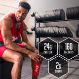 BSN SynthA-6 Edge shake en vaso, textura cremosa tipo batido.