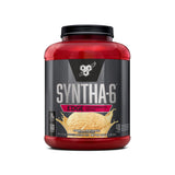 BSN SYNTHA-6 EDGE batido de vainilla en primer plano para experiencia cremosa.
