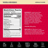 Porción de proteína de 25 g para apoyar masa muscular.