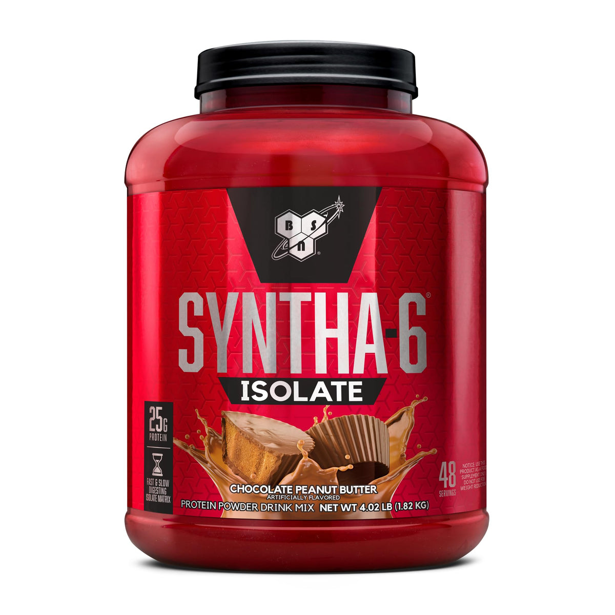 BSN SYNTHA-6 ISOLATE en lata, proteína de alta calidad para recuperación diaria.