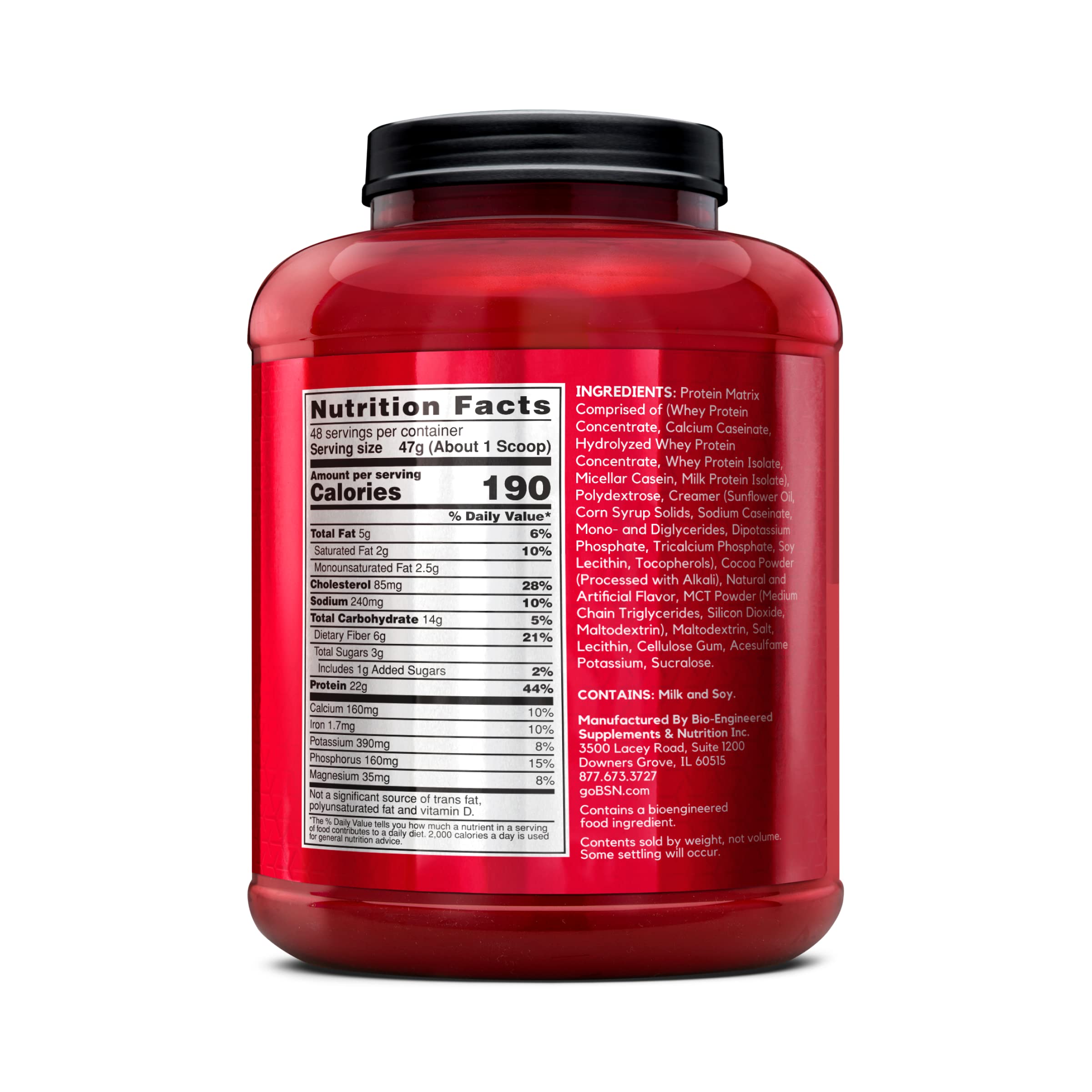 BSN SYNTHA-6 sabor chocolate, ideal para post-entrenamiento o snack.