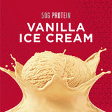 BSN TRUE-MASS batido vainilla helado con consistencia cremosa para entrenamientos.