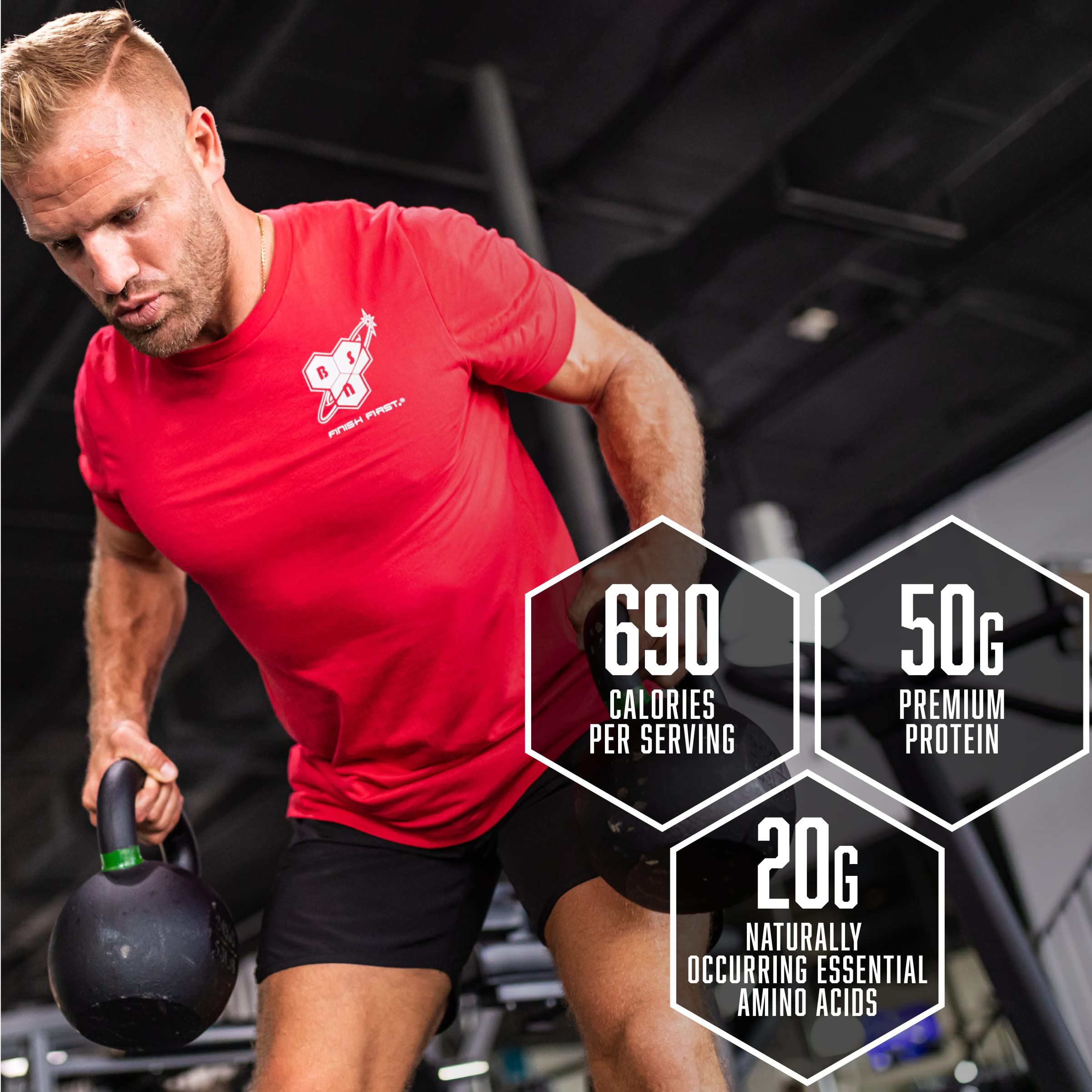 BSN TRUE-MASS con MCT, grasas beneficiosas para nutrición continua.