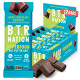 B.T.R. Nation Keto barra proteina-oscuro-chocolate: snack bajo en carbohidratos.