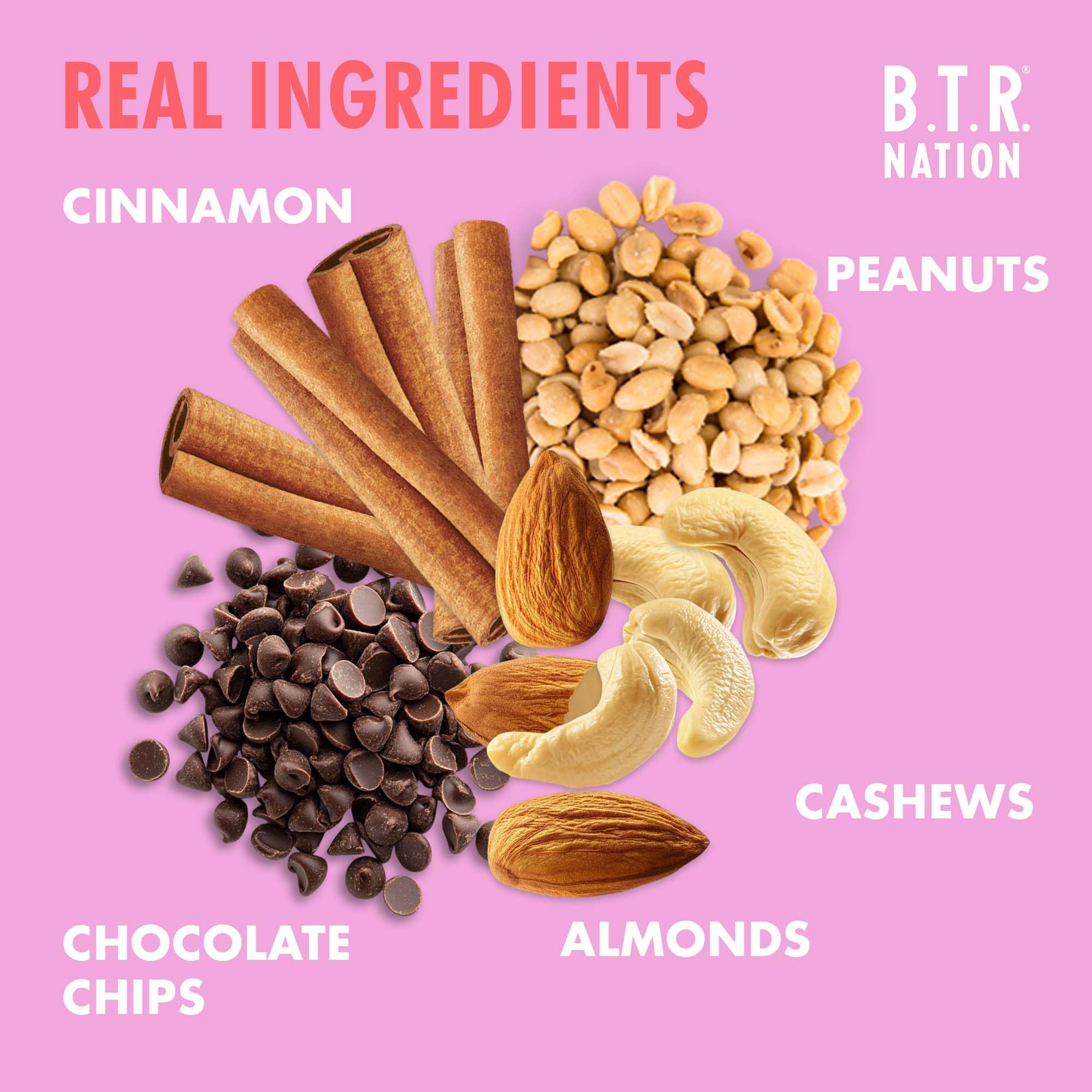 B.T.R. Maní Mantequilla Chispas: snack rápido y saciante