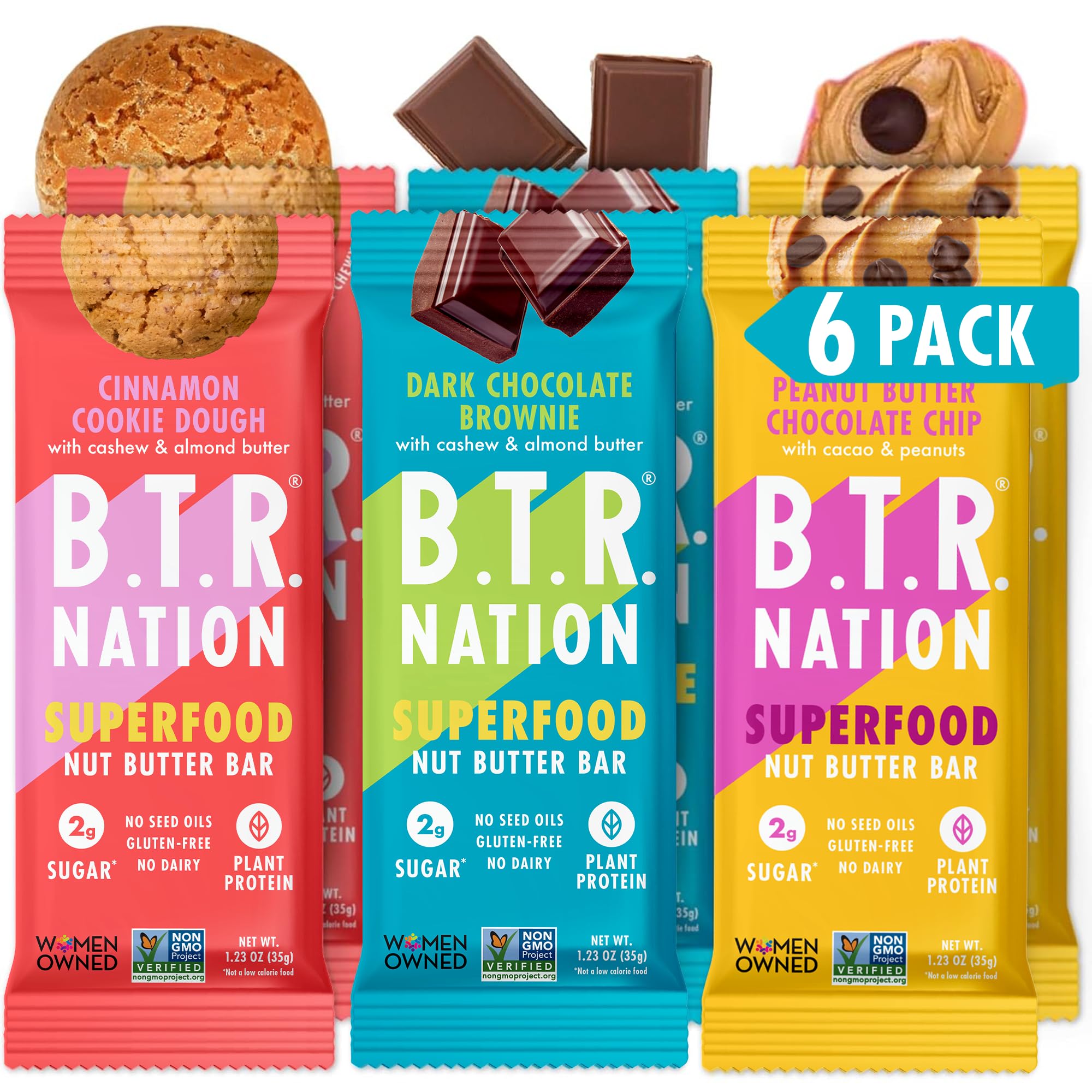 B.T.R. Nation Bar Sampler Pack: caja lista para degustación saludable y vegana