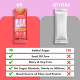 B.T.R. Nation Barra Cetogenica Masa de galleta con canela, valor nutricional alto en proteina y fibra.