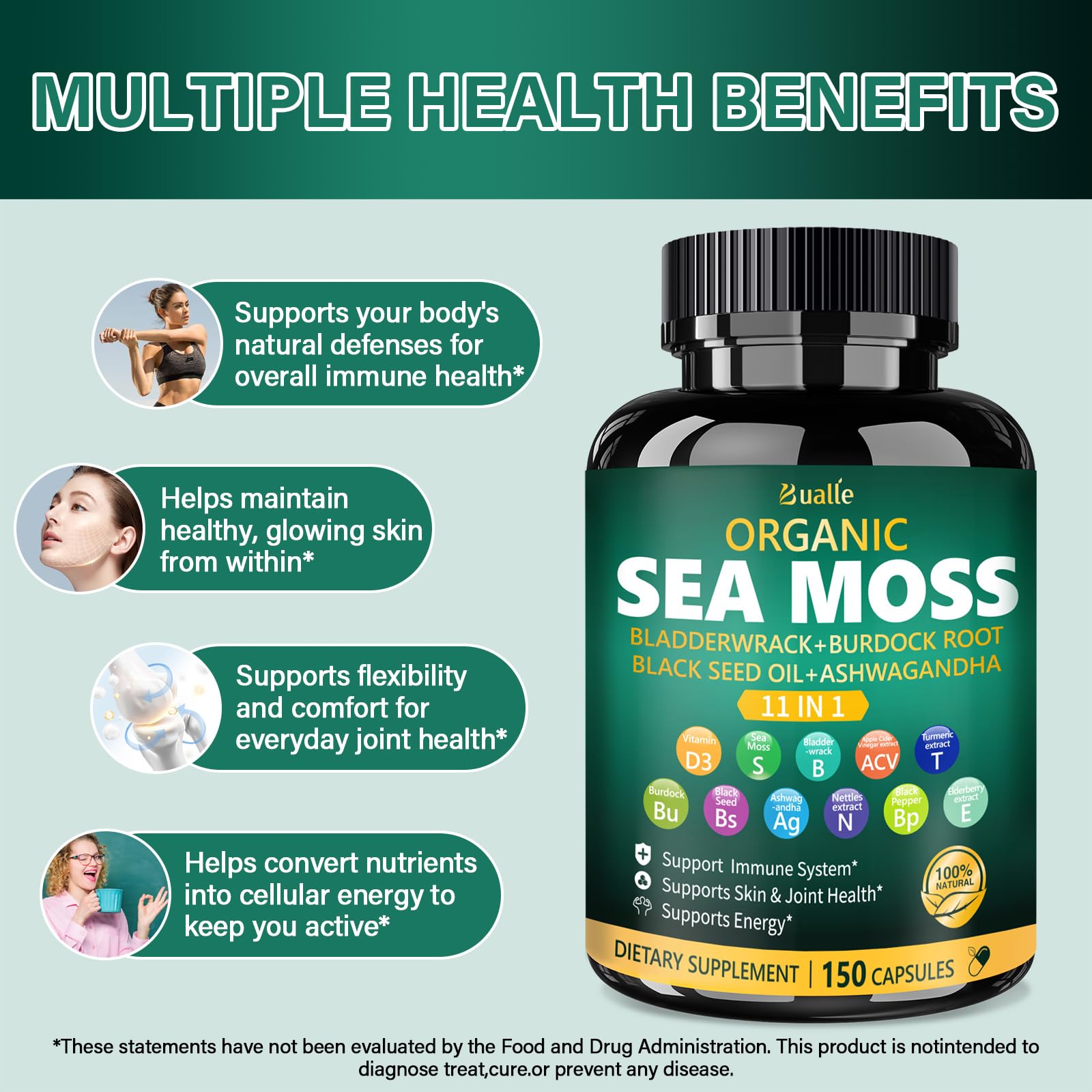 Bualle fucus en capsulas para soporte general