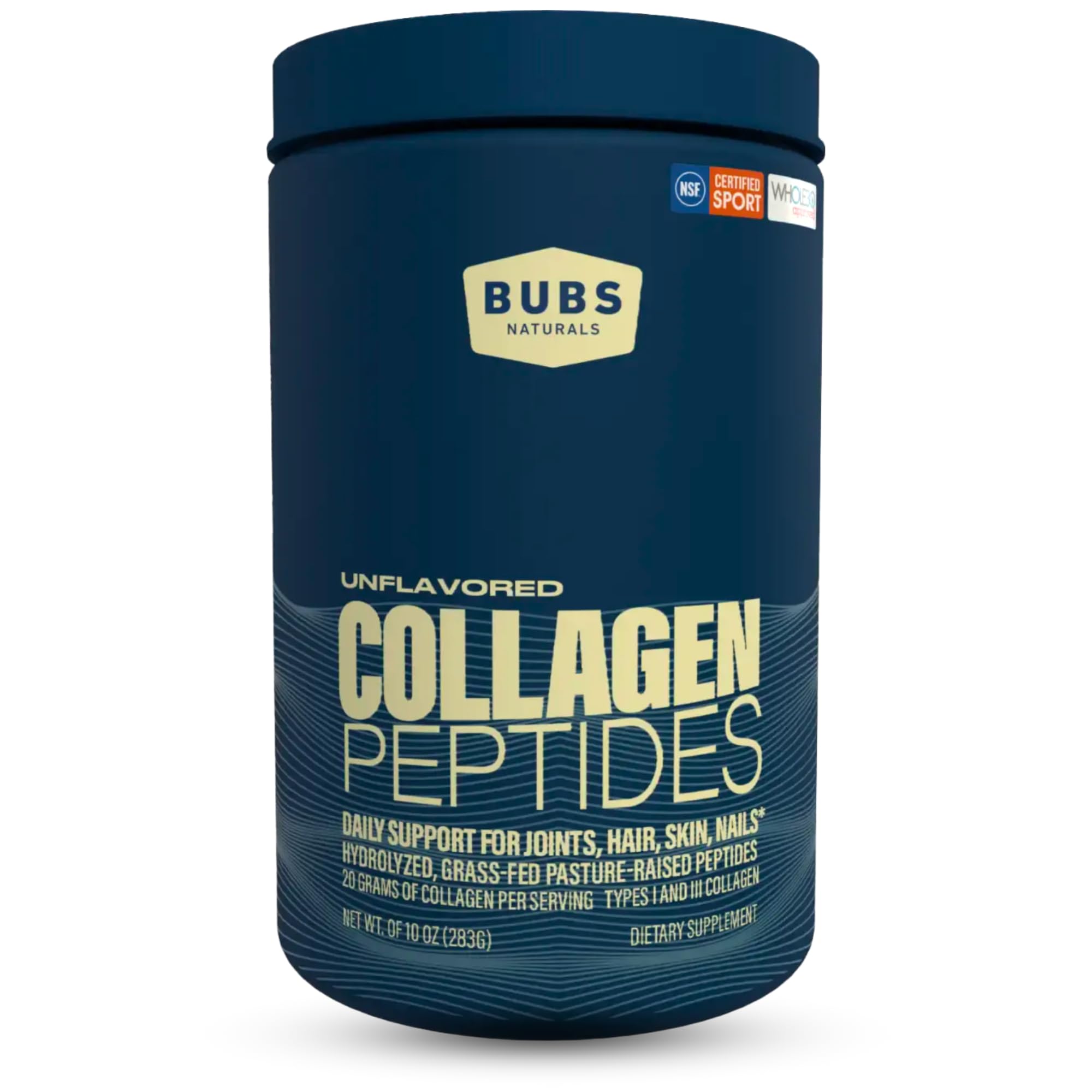 Colágeno de BUBS Naturals sin sabor para piel, articulaciones y bienestar general