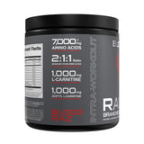 Bucked Up BCAA RACKED etiqueta informativa de sabor