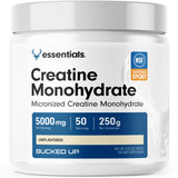 Bucked Up Creatina micronizada sin sabor, frasco de 250 g, fácil de mezclar.