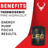 Bucked Up LFG Pre Entrenamiento, dosificador medidor para porciones precisas.