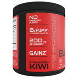 Bucked Up Pre Entreno, etiqueta nutricional clara y transparente