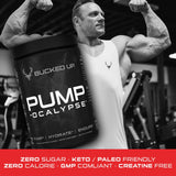 Bucked Up Pump-ocalypse escena de entrenamiento de alto rendimiento.